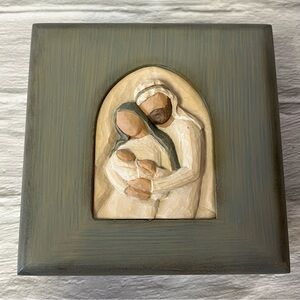 Willow Tree Holy Family Memory Box "A Child is Born" Trinket/Gift/Jewelry Box